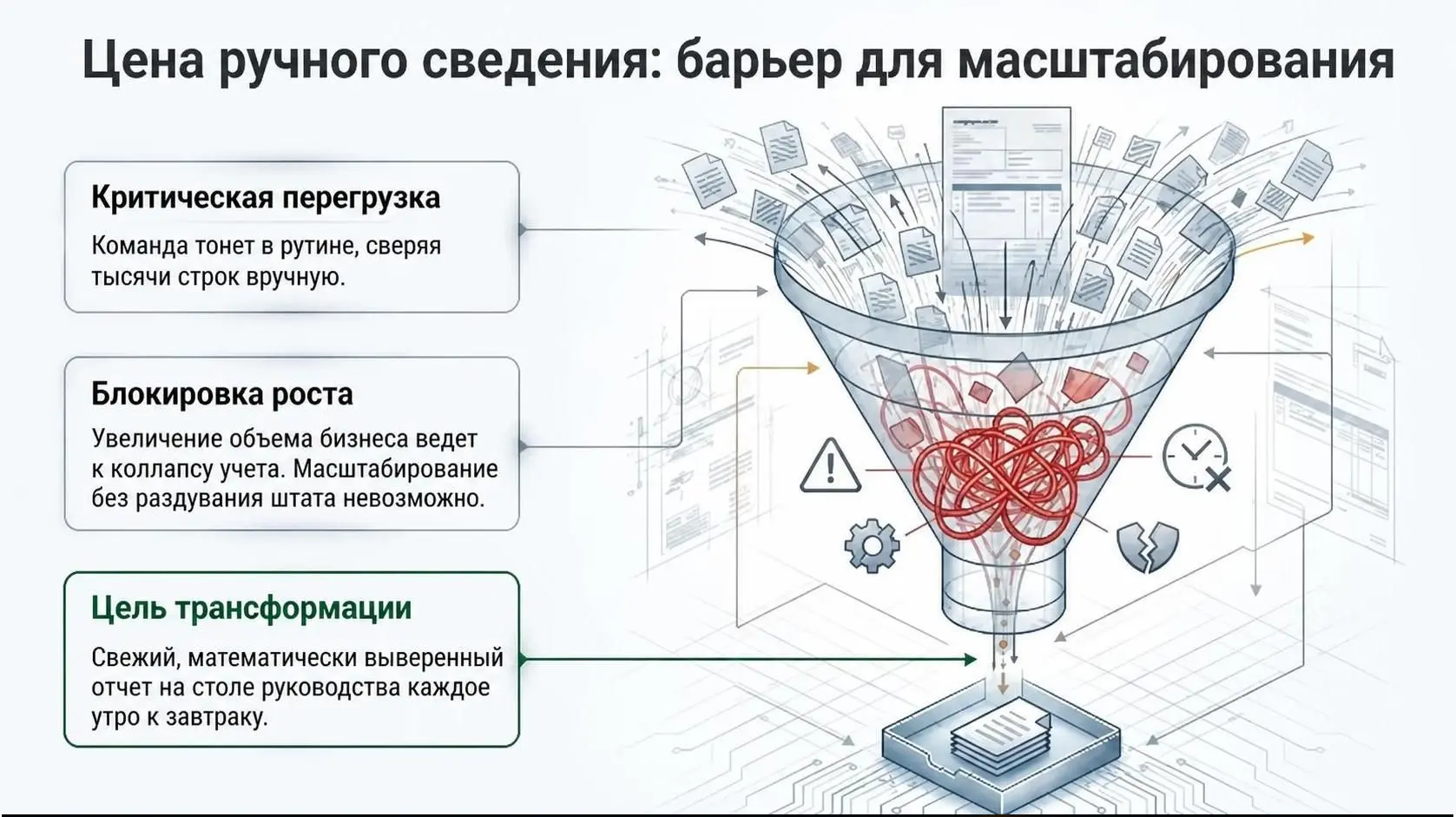 «Свежий отчет к завтраку»: переход от ежемесячных авралов к ежедневному аудиту