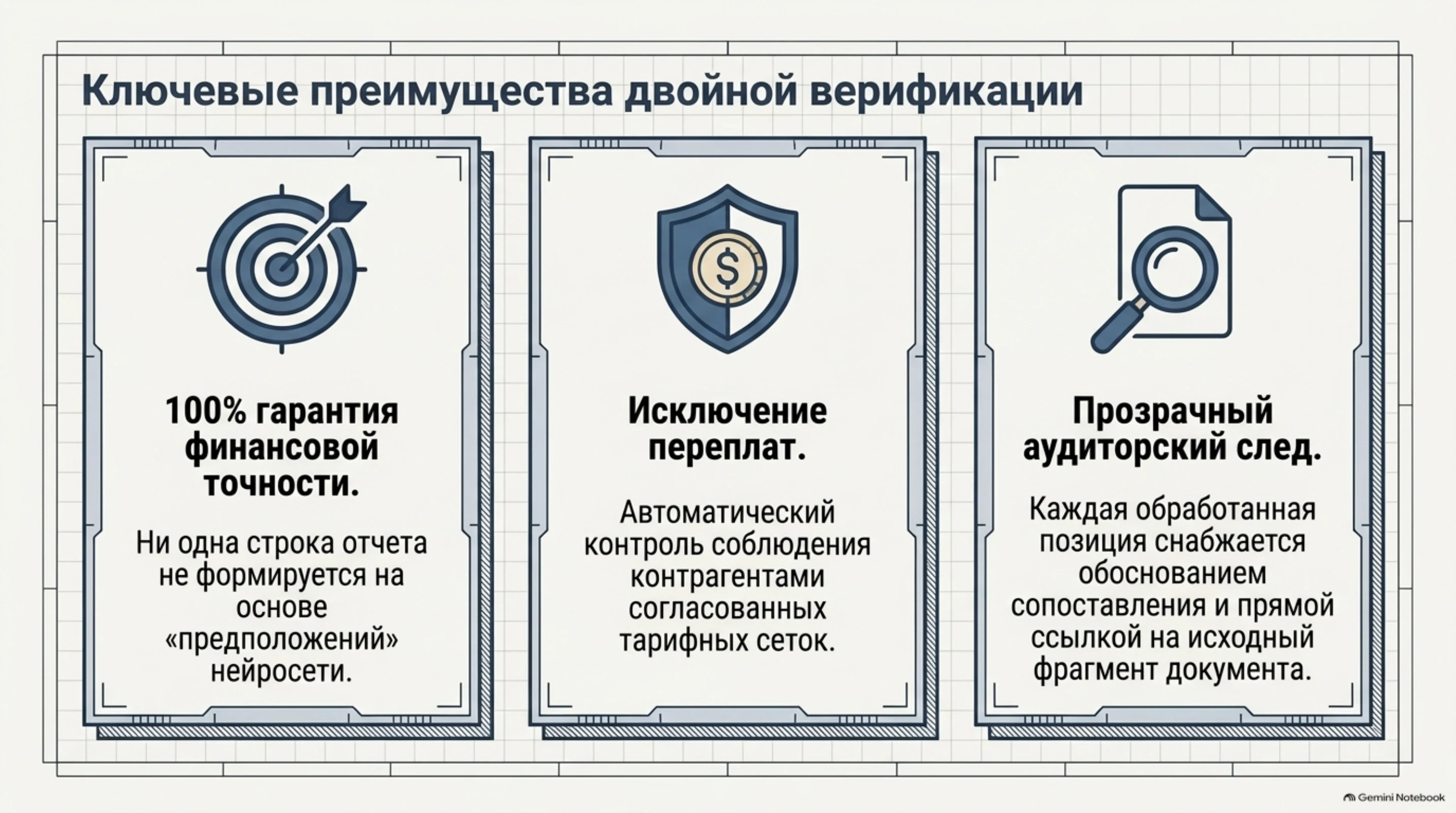 Ключевые преимущества двойной математической верификации